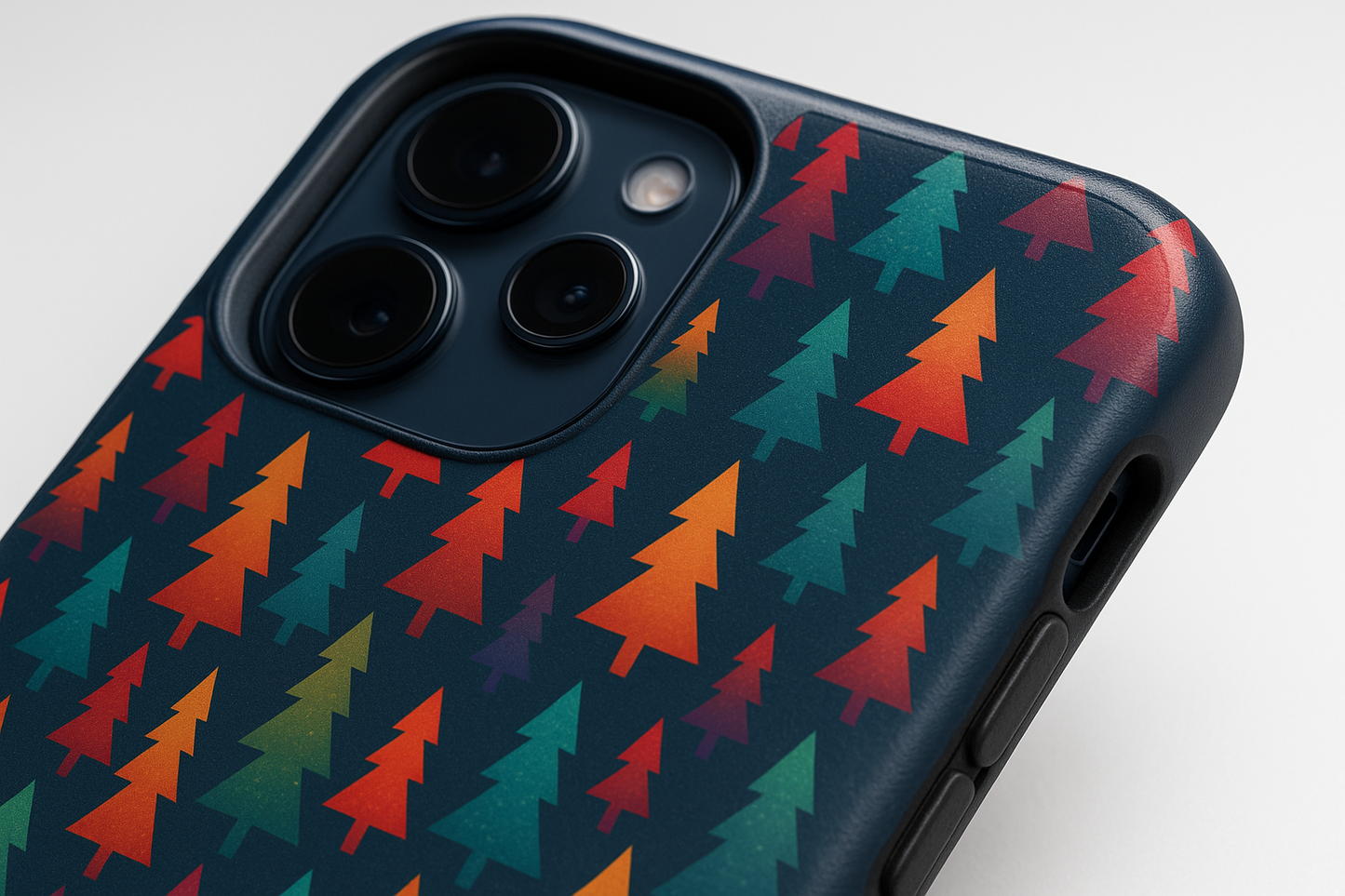 Colorful Trees iPhone Case - Tough Protective Phone Cover | Dual-Layer Drop Protection | NerdFurnish