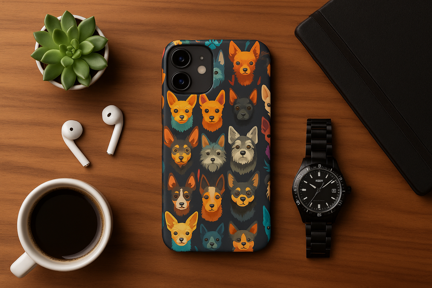 Happy Dog Faces Snap case for iPhone®