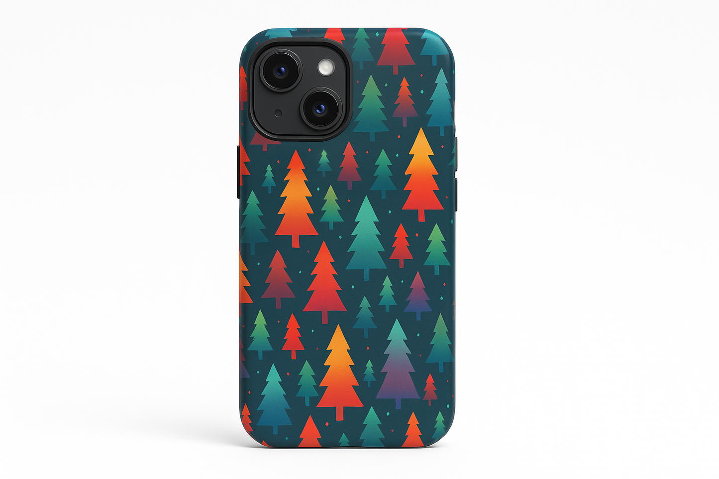 Colorful Trees iPhone Case - Tough Protective Phone Cover | Dual-Layer Drop Protection | NerdFurnish