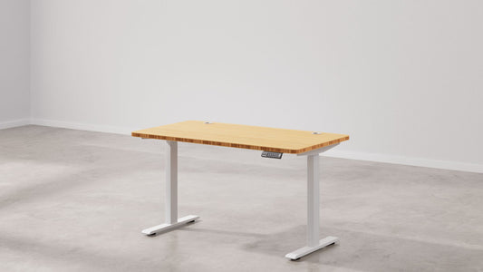 Autonomous SmartDesk Premium — front view white frame