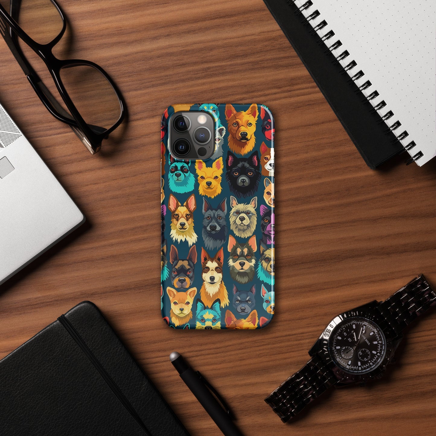 Happy Dog Faces Snap case for iPhone®
