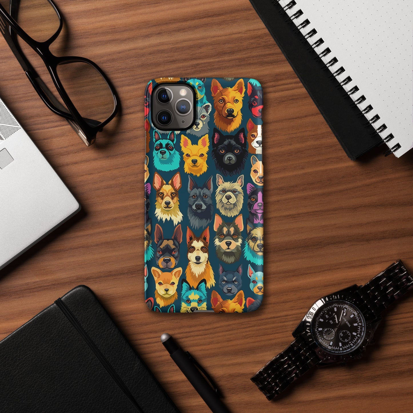 Happy Dog Faces Snap case for iPhone®