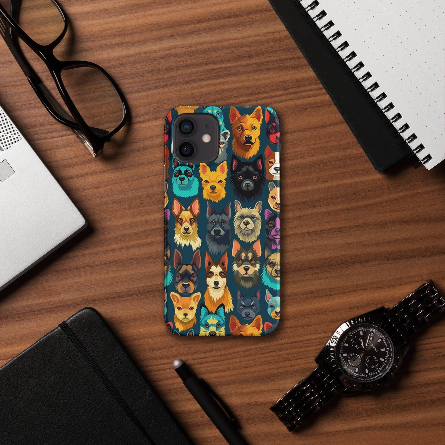 Happy Dog Faces Snap case for iPhone®