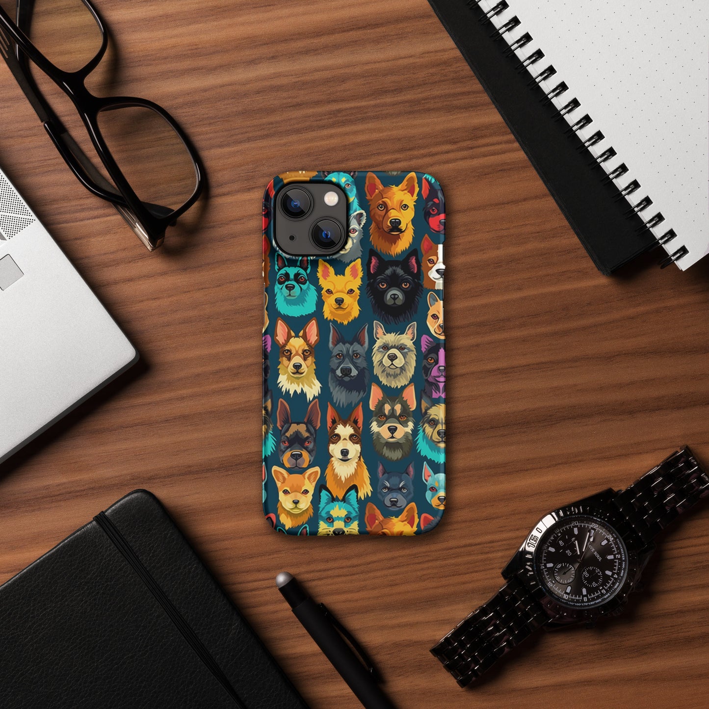 Happy Dog Faces Snap case for iPhone®