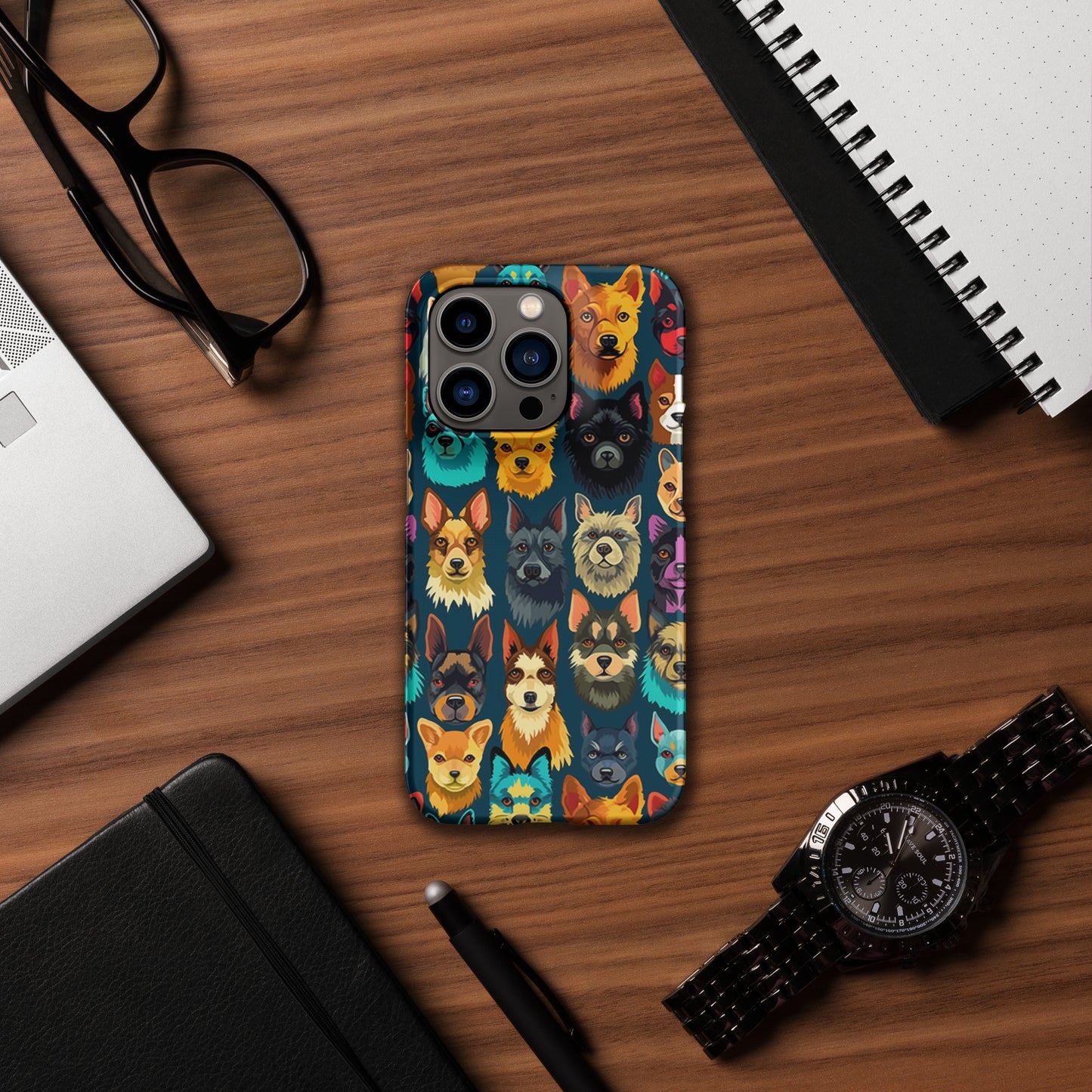 Happy Dog Faces Snap case for iPhone®
