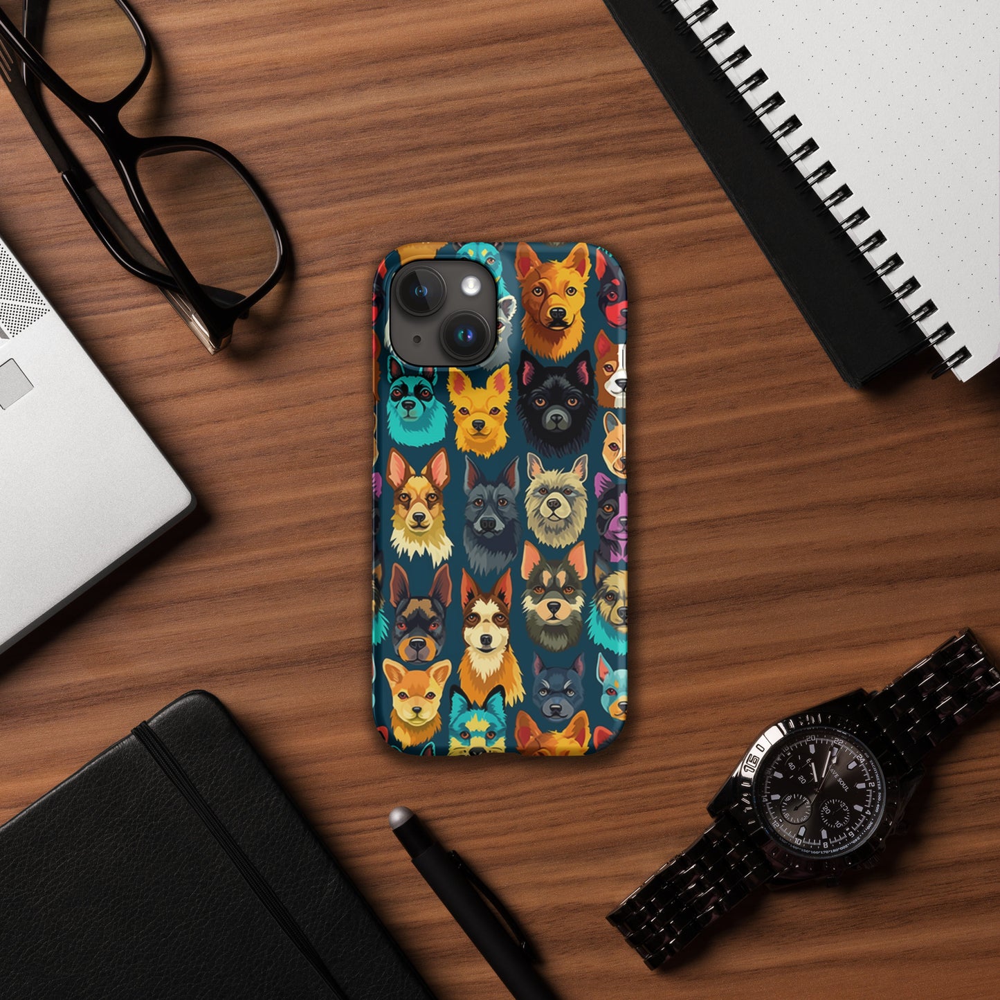 Happy Dog Faces Snap case for iPhone®
