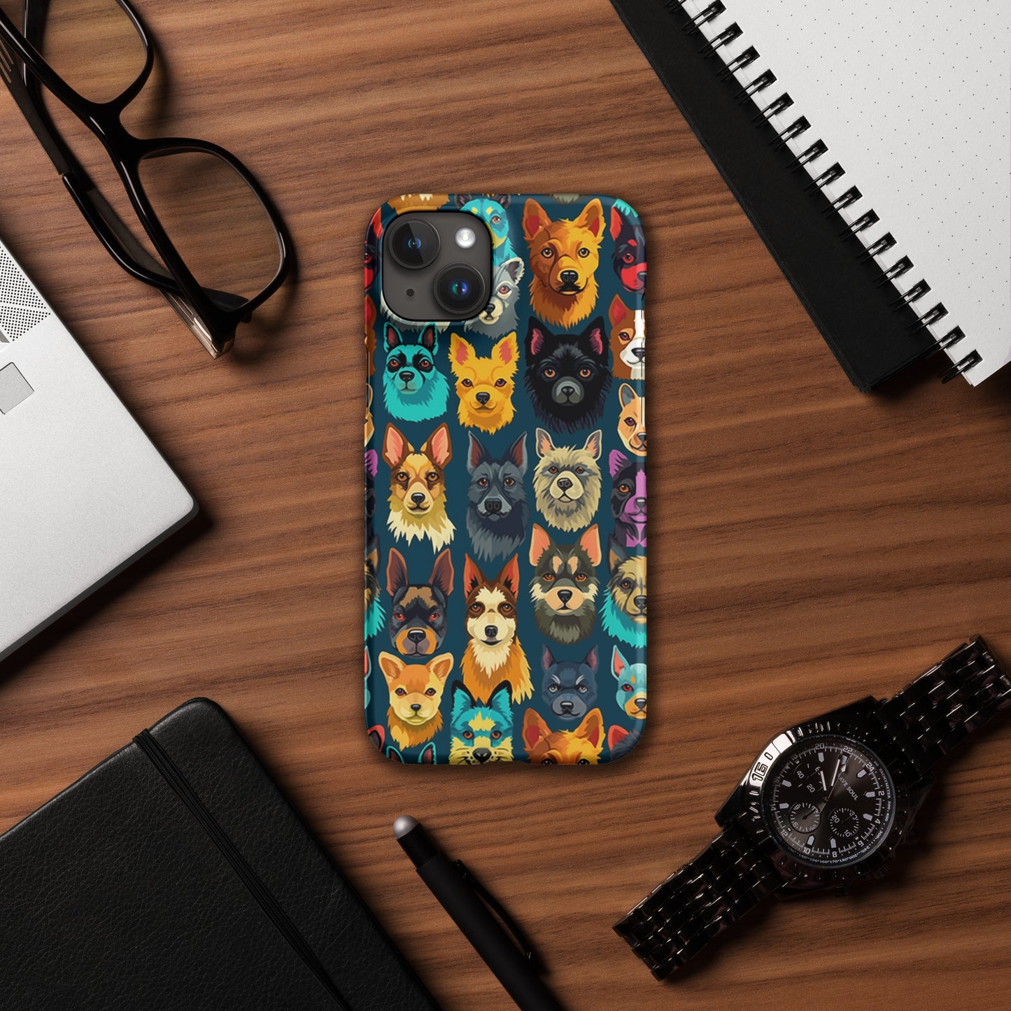 Happy Dog Faces Snap case for iPhone®